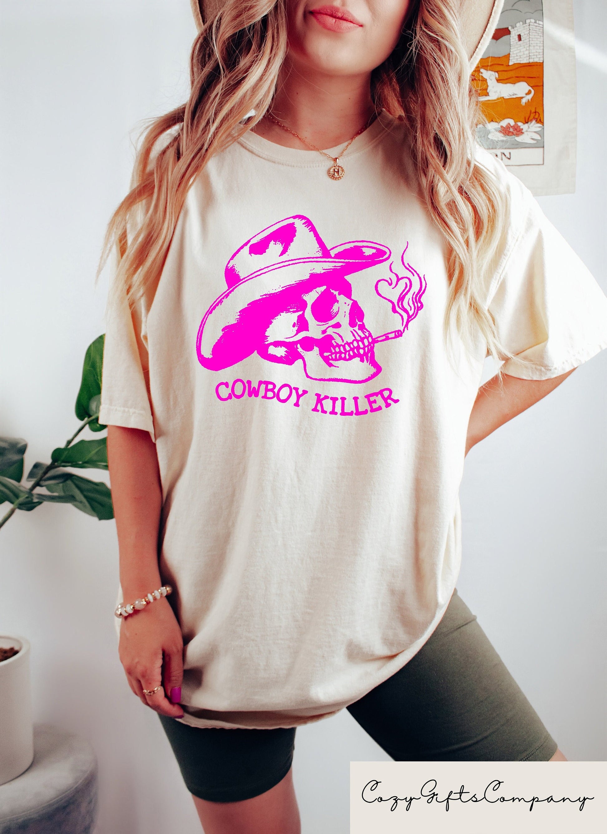 Cowboy Killer Rodeo Western Oversized Groovy Comfor Country Concer Western (1)