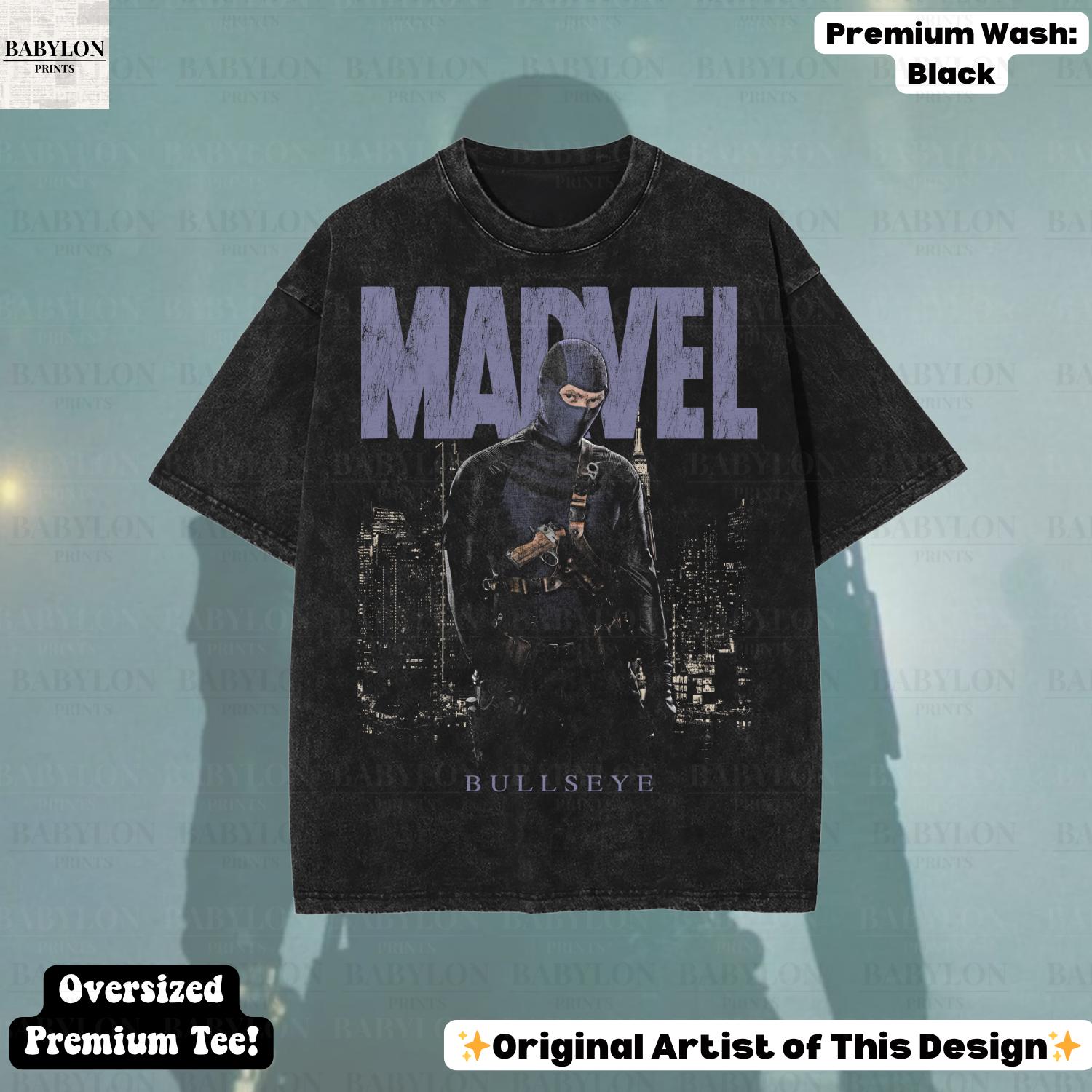 Oversized Bullseye Daredevil Benjamin Pointdexter Mcu Disneyland Daredevil Retro Marvel Daredevil Born Again Merch (1)