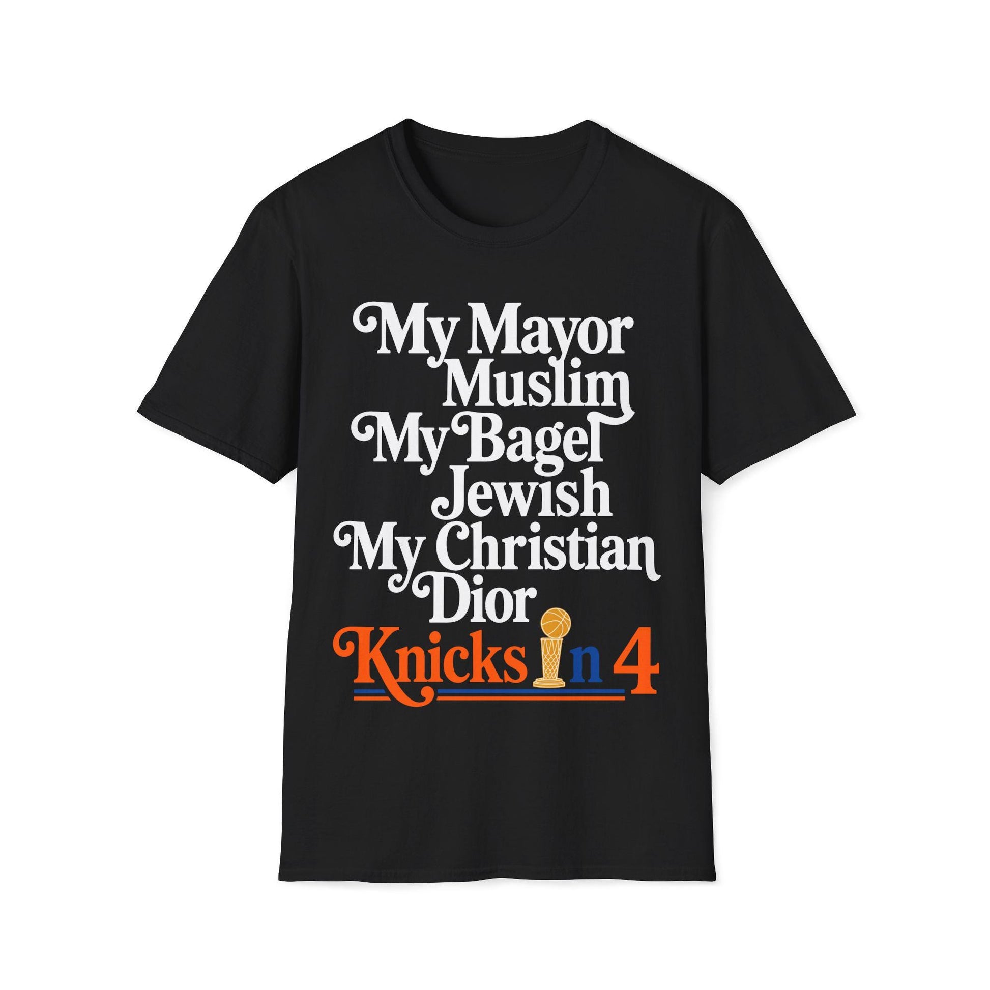 Mayor Muslim Bagel Jewish Knicks Quote Unisex T-shirt, Sweatshirt, Hoodie (1)