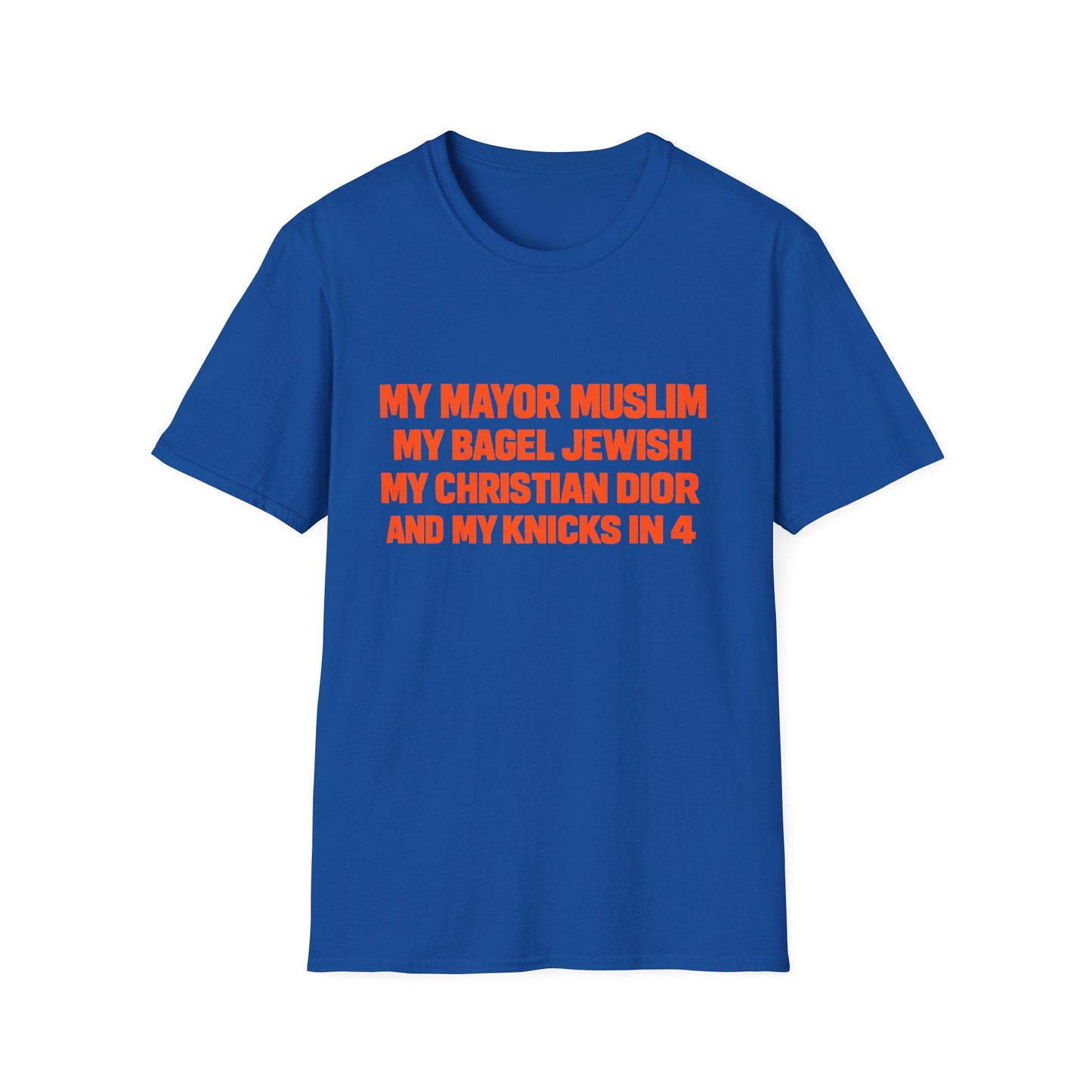 Knicks Four Tee Mayor Christian Bagel Saying York Finals Softstyle Blue Knicks Brunson (1)