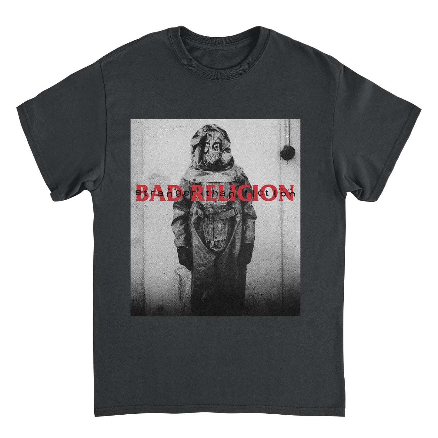 Bad Religion Hazmat Stranger Than Fiction Mens T Shirt Black - clothing by TeeHivey.com (Image 1)