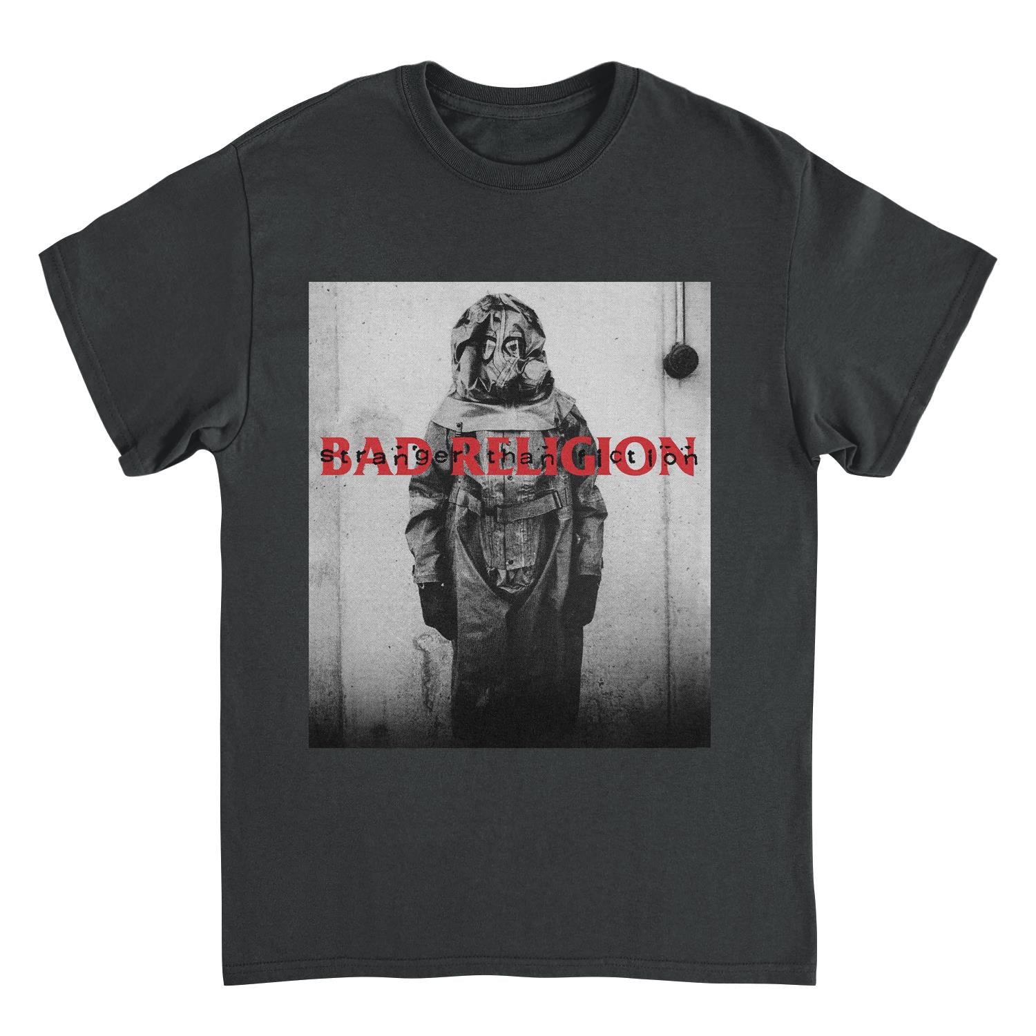Bad Religion Hazmat Stranger Than Fiction Mens T Shirt Black - clothing by TeeHivey.com (Image 1)