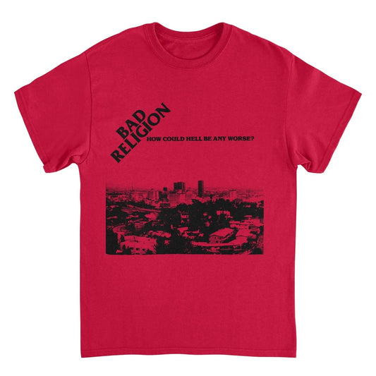 Bad Religion How Could Hell Be Any Worse Mens T Shirt Red - clothing by TeeHivey.com (Image 1)