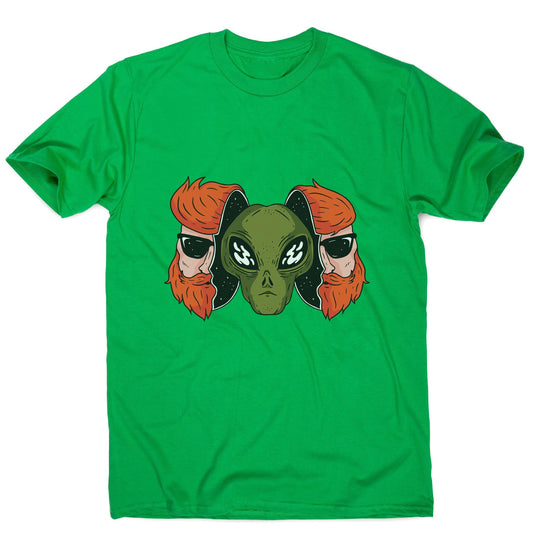 Hipster alien funny space men's t-shirt