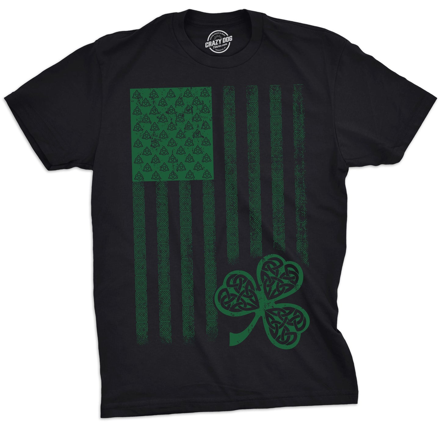 Celtic USA Flag Men's T Shirt