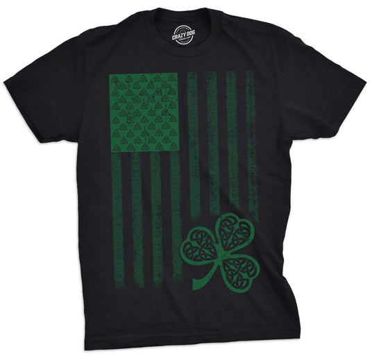 Celtic USA Flag Men's T Shirt