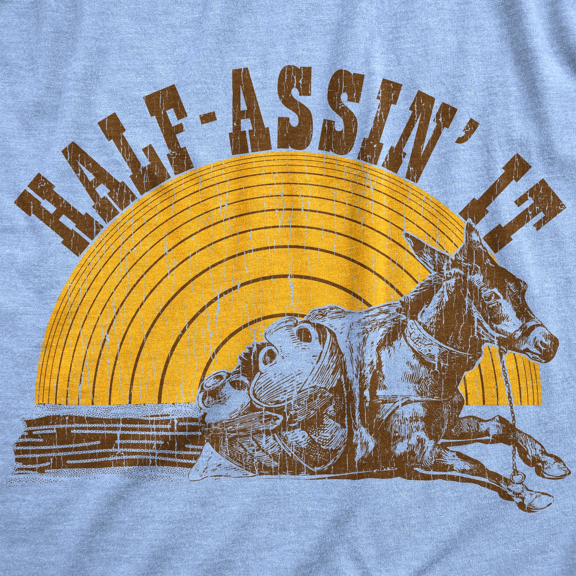 Half Assin It Men's T Shirt - clothing by TeeHivey.com (Image 2)