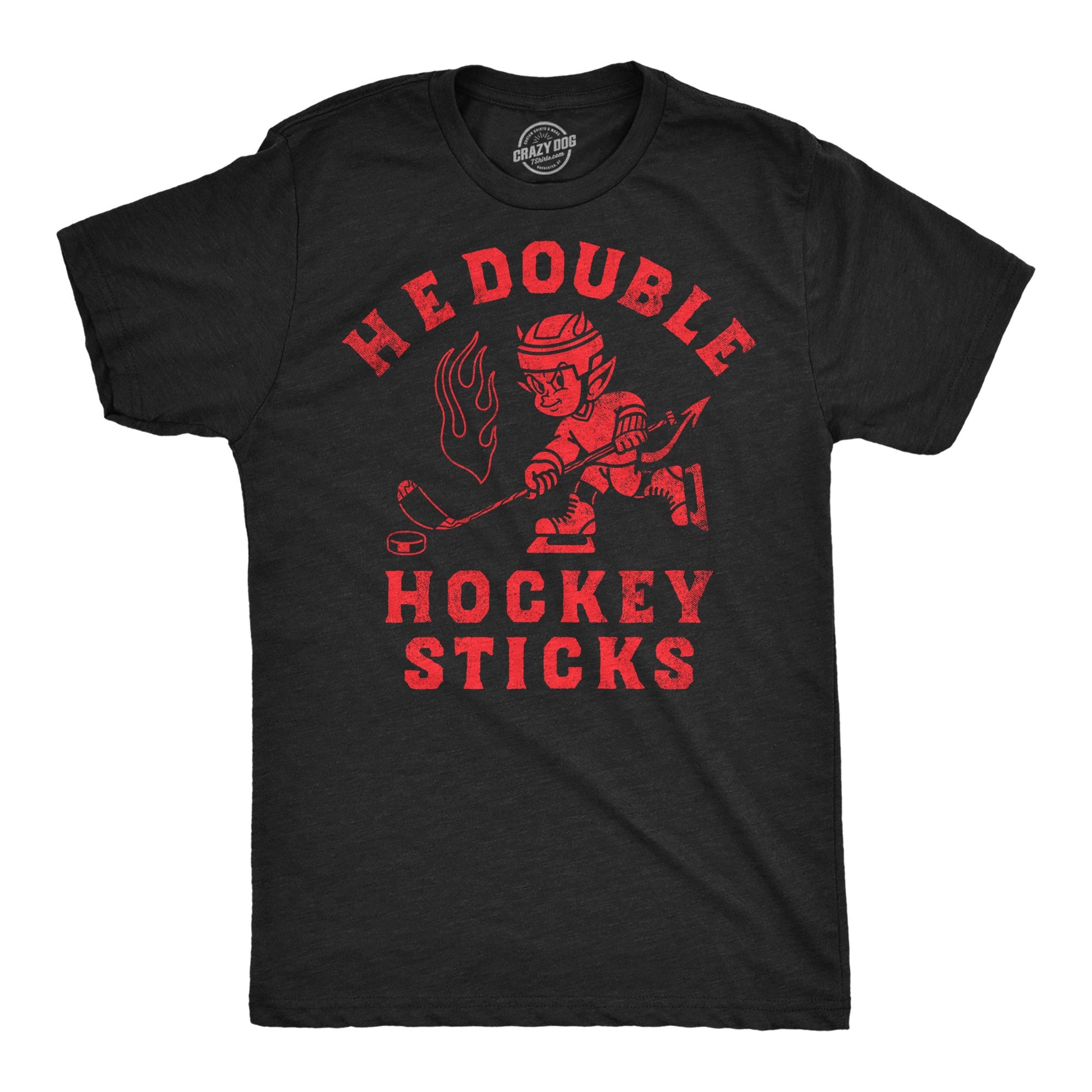 H E Double Hockey Sticks Men's T Shirt - clothing by TeeHivey.com (Image 1)