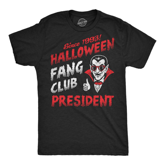 Halloween Fang Club President Men's T Shirt