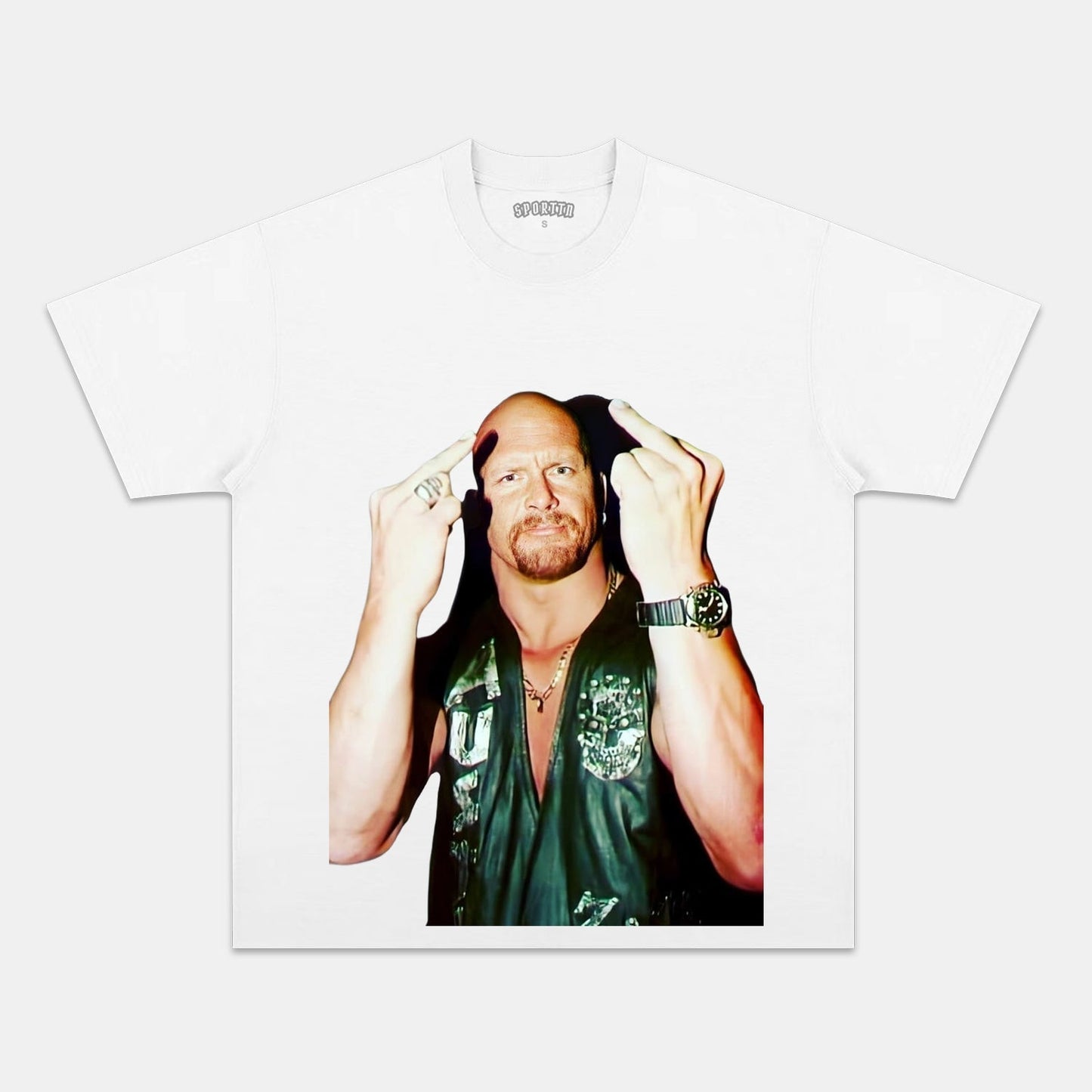 STONE COLD STEVE AUSTIN TEE - clothing by TeeHivey.com (Image 3)
