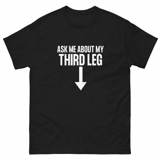 Third Leg Tee (Black) - clothing by TeeHivey.com