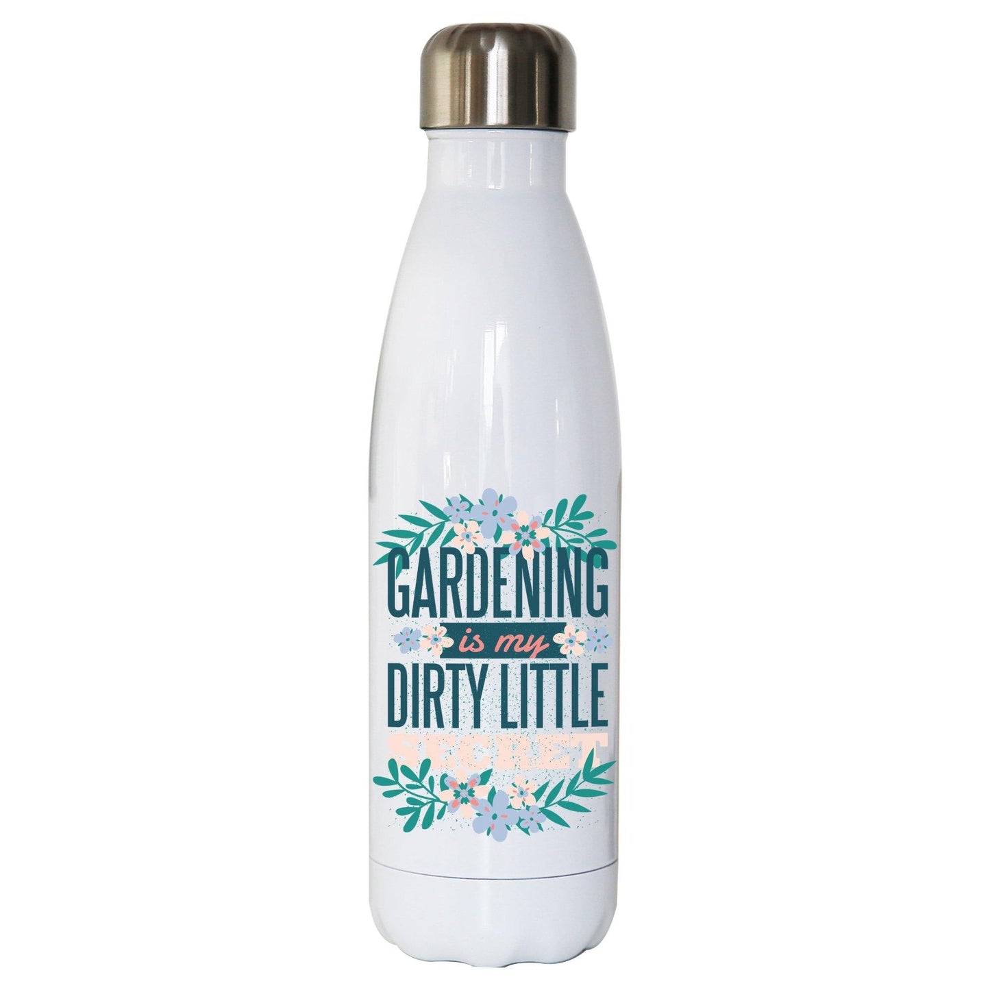 Gardening funny hobby water bottle stainless steel reusable