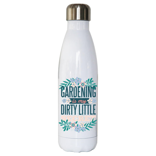 Gardening funny hobby water bottle stainless steel reusable