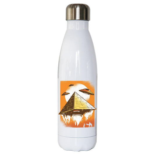 Pyramid ufo funny water bottle stainless steel reusable