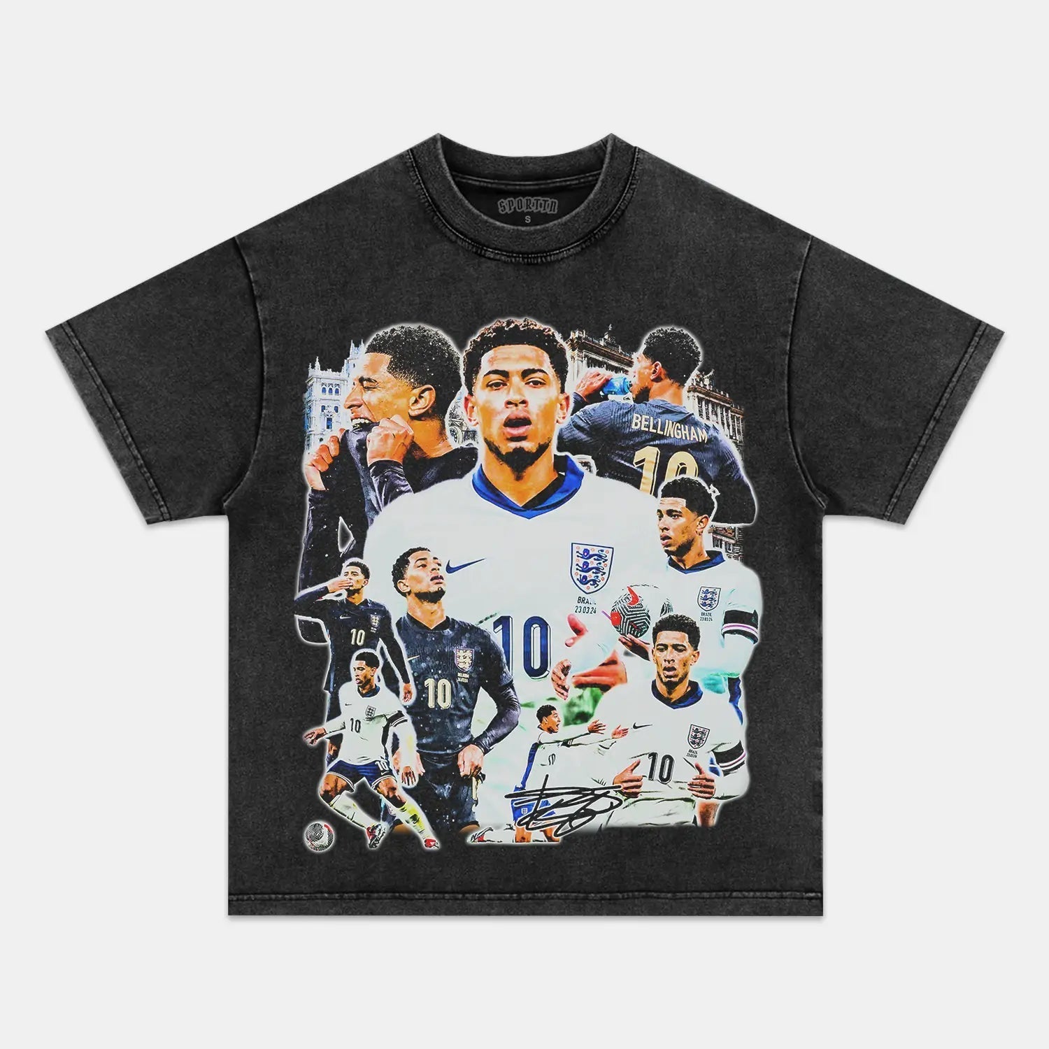 JUDE BELLINGHAM ENGLAND TEE Style001 - clothing by TeeHivey.com (Image 2)