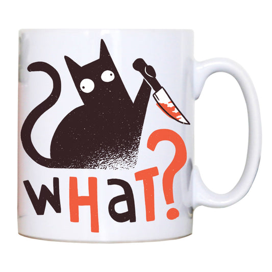 Murder cat funny Mug coffee tee cup