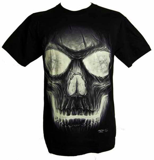 Various Horror - Large Glow Skull Men's T-shirt