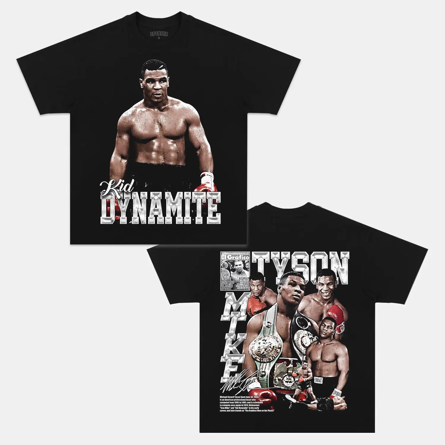 MIKE TYSON V2 TEE Style001 - clothing by TeeHivey.com (Image 1)