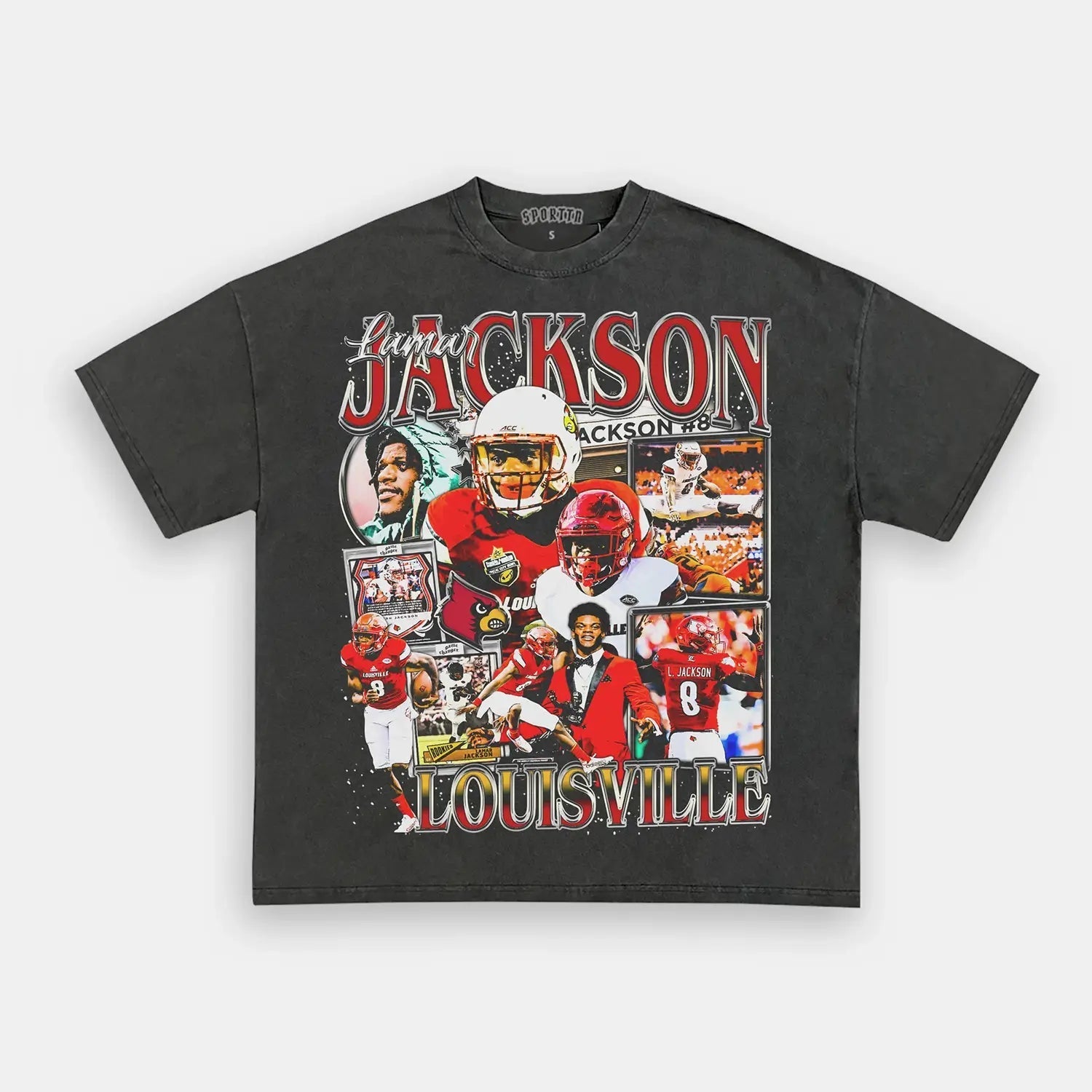 LAMAR JACKSON - LOUISVILLE TEE - clothing by TeeHivey.com (Image 4)