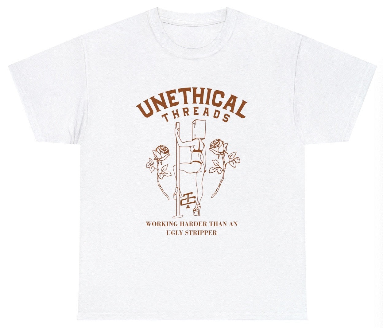 Working Harder Than An Ugly Stripper Tee - clothing by TeeHivey.com (Image 2)