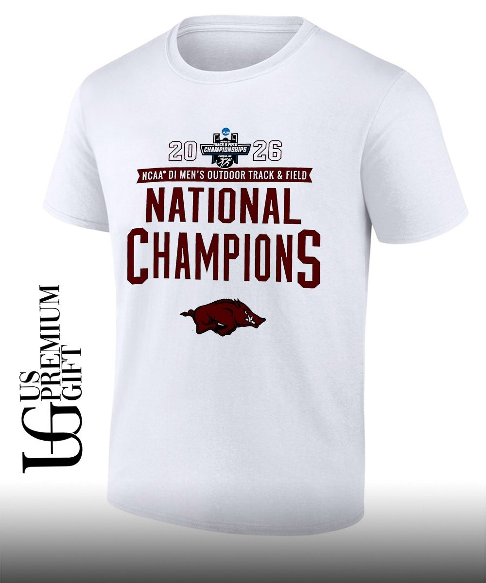 Arkansas Razorbacks 2026 NCAA Men’s Outdoor Track & Field National Champions T-shirt