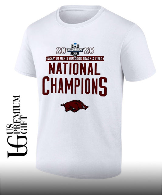 Arkansas Razorbacks 2026 NCAA Men’s Outdoor Track & Field National Champions T-shirt