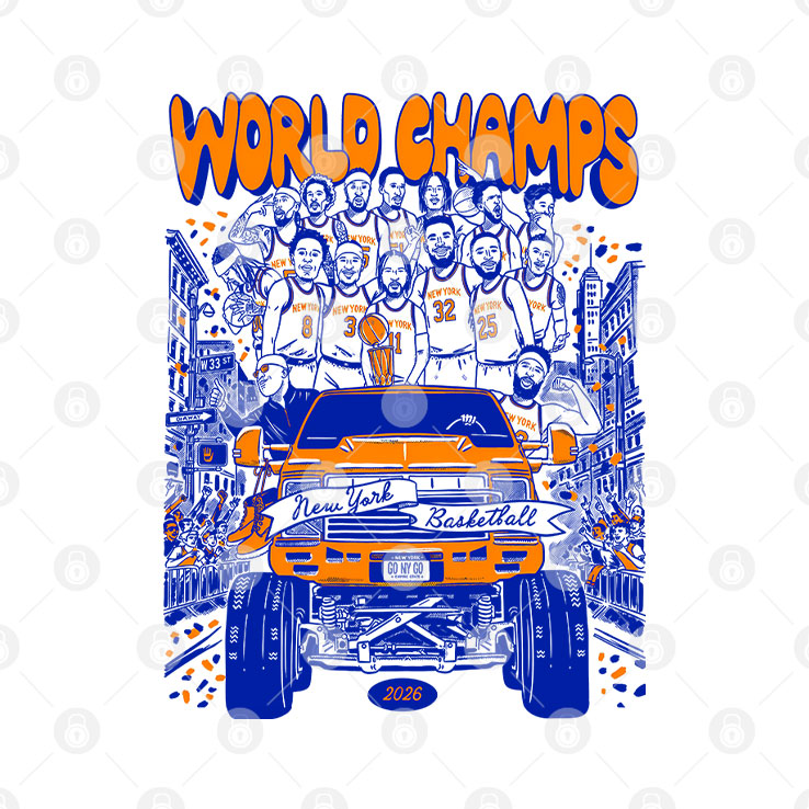 World Champs New York Basketball 2026 Championship Celebration T Shirt