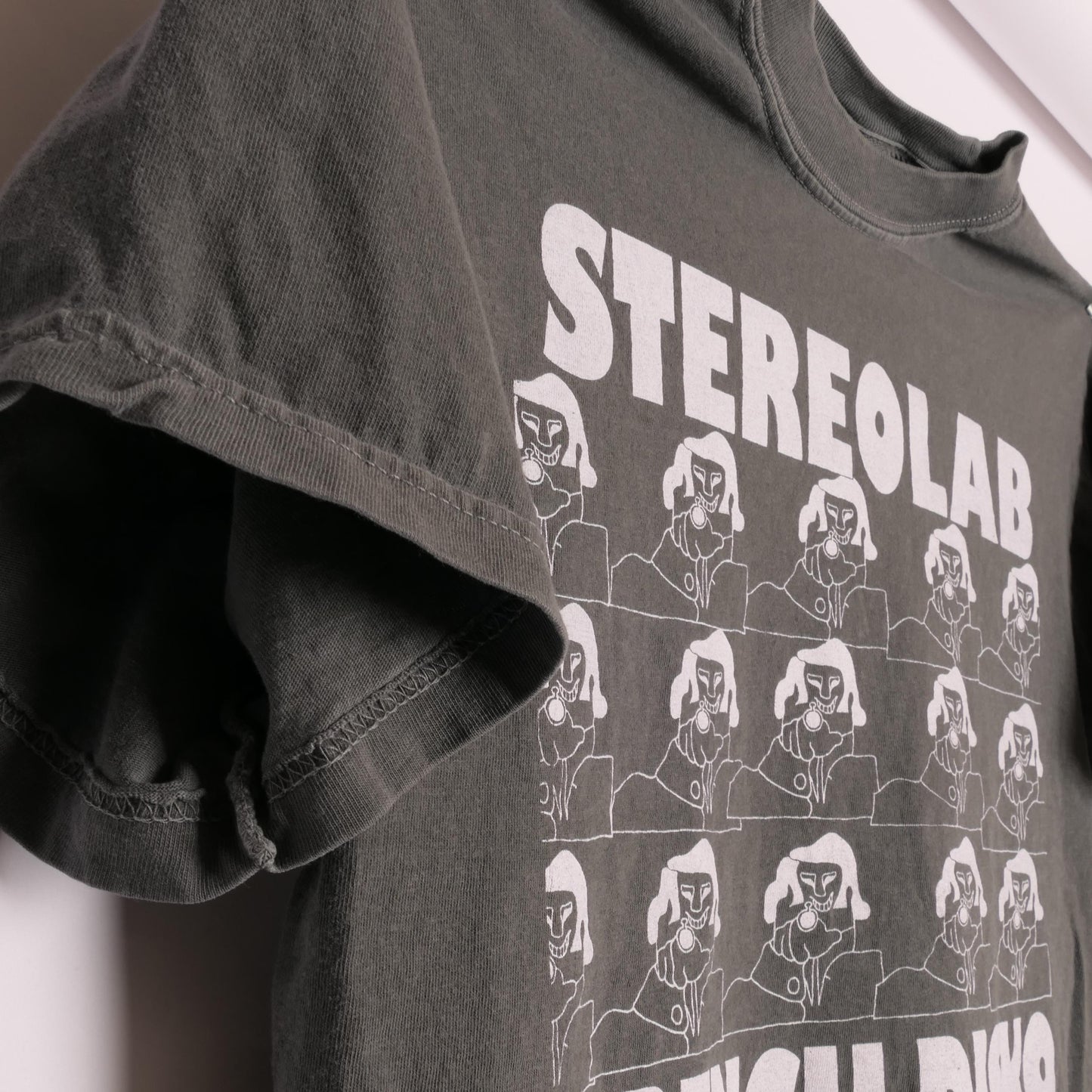 Stereolab French Disko Tee Peng Cliff Super 45 French Paris France Electronic Art Music Pop Band Tour Heavyweight Faded Med (2)