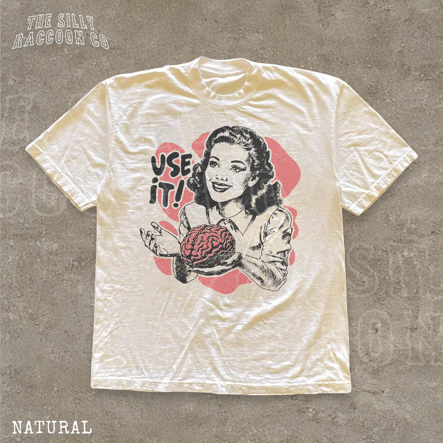 Sarcastic Vintage Use Brain Tee Retro 50s Ad Parody Sarcastic Quote Thinkers (2)