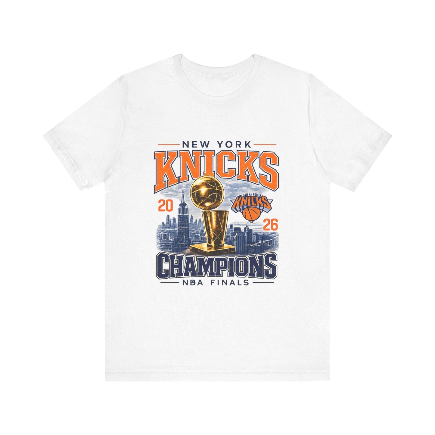 York Knicks Champions Tee 2026 Nba Finals Trophy City Skyline (2)