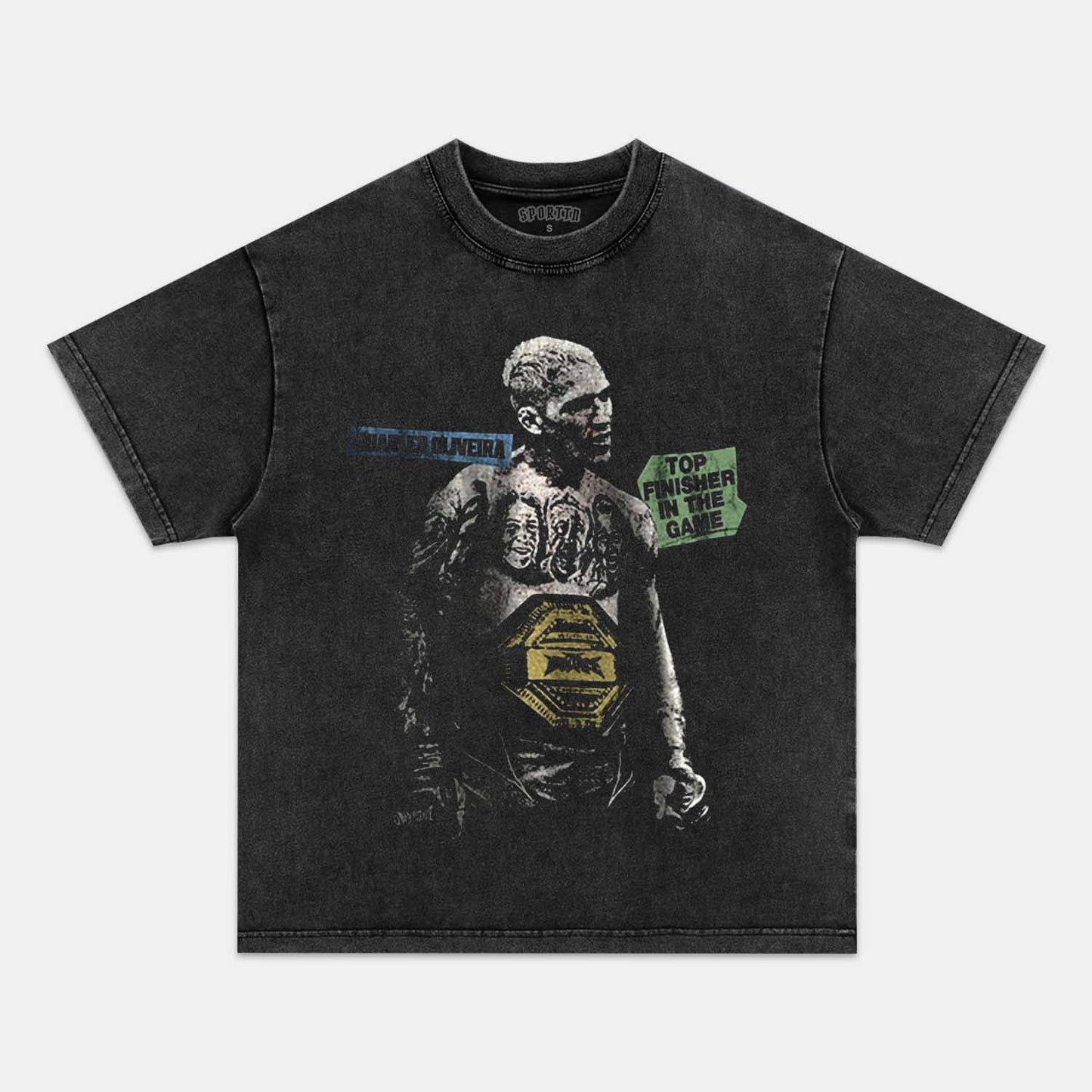 CHARLES OLIVEIRA V8 TEE - clothing by TeeHivey.com (Image 2)