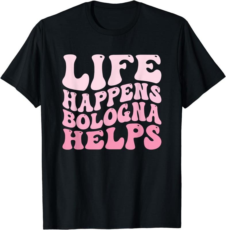 [100% Cotton]Baloney Sausage Bologna Beef Meat Fried Bologna Sandwich T-Shirt