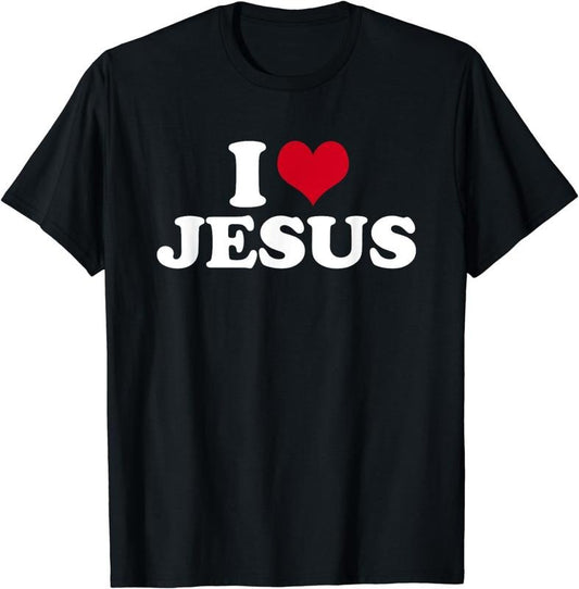 [100% Cotton]I Love Jesus I Heart Jesus T-Shirtstyle{n002}2