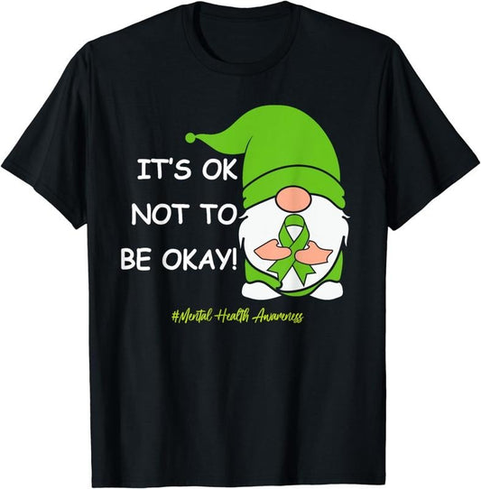 [100% Cotton]It's Okay Not To Be Okay For Mental Health Awareness T-Shirt
