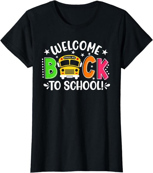 [100% Cotton]Welcome Back To School Bus Driver First Day Of School T-Shirt - clothing by TeeHivey.com