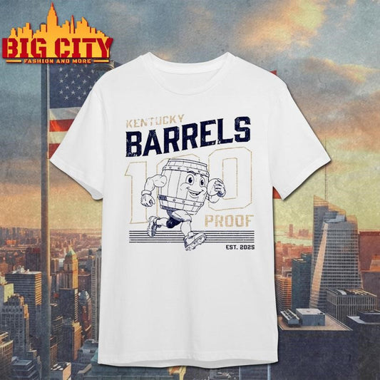 100 Proof Retro Mascot Kentucky Barrels Shirt