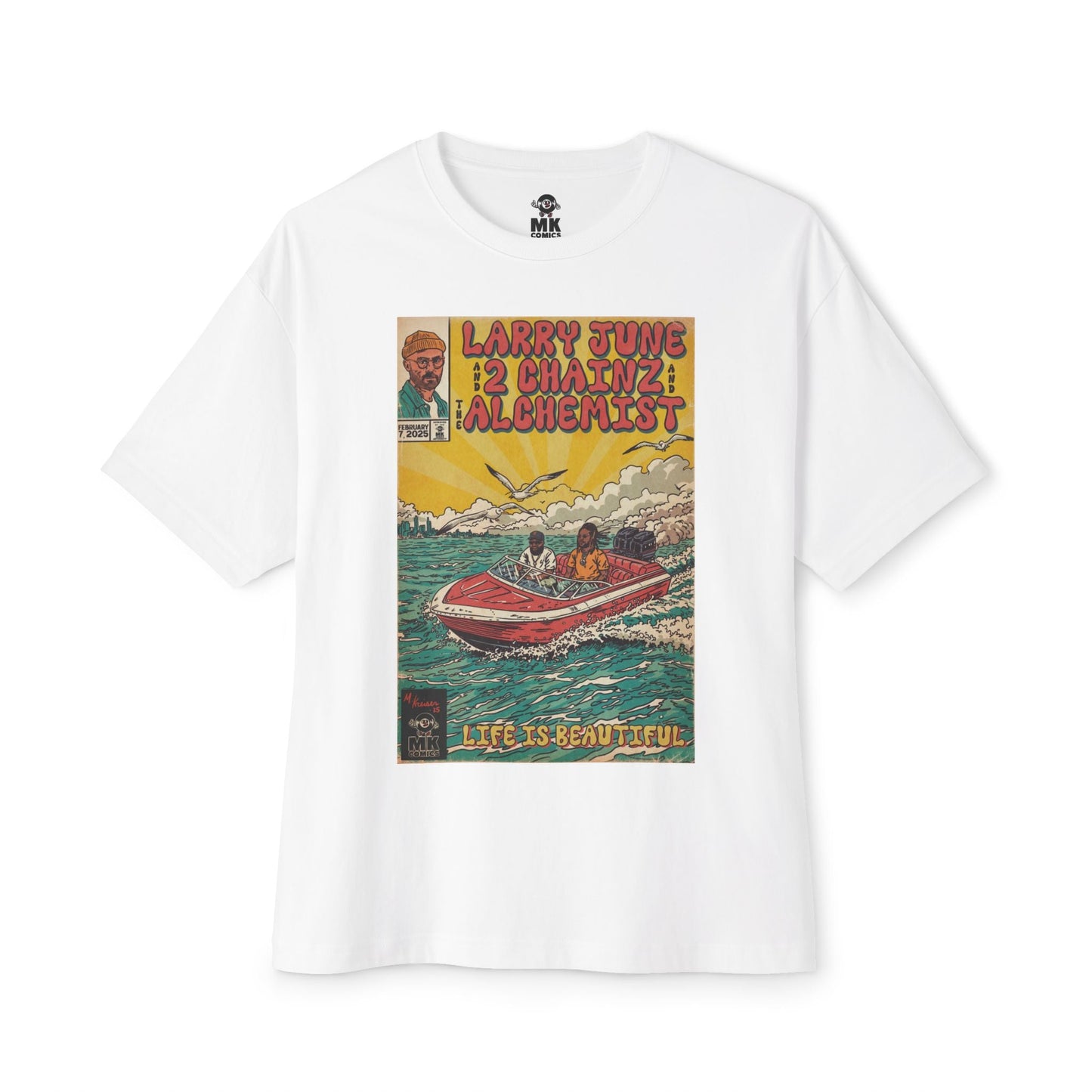 Life is Beautiful - Unisex Oversized Boxy Tee