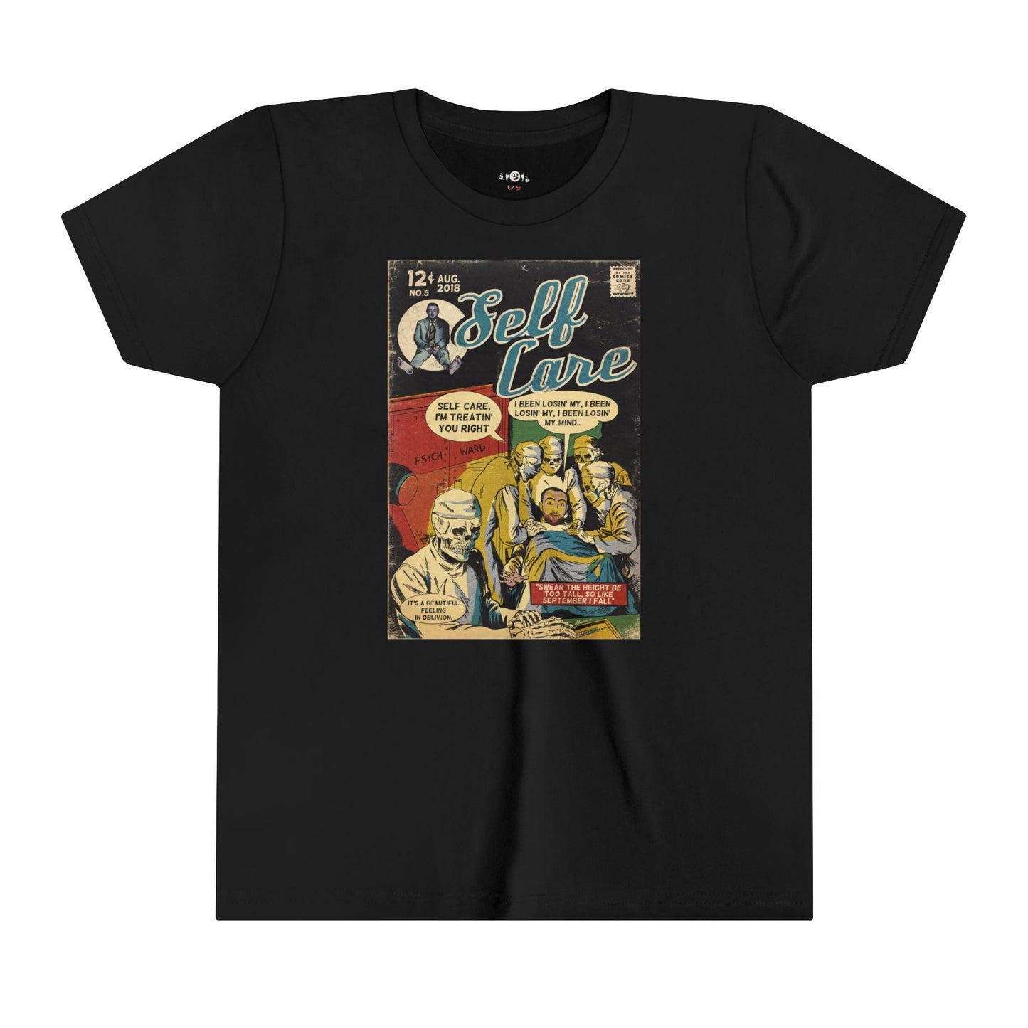 KIDS - Self Care - Youth Short Sleeve Tee - clothing by TeeHivey.com (Image 2)