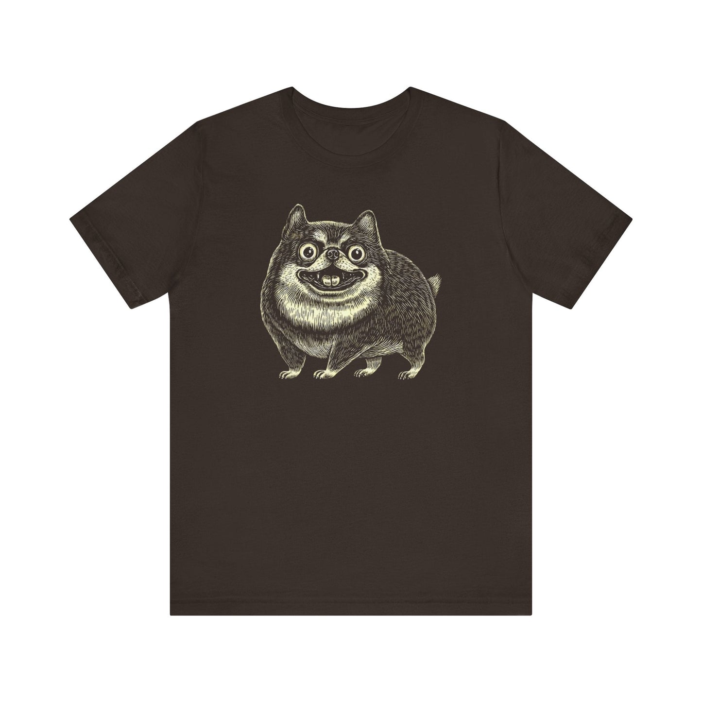 Quirky Smiling Shiba T-Shirt Ã¢â‚¬â€œ Funny Cartoon Dog Tee