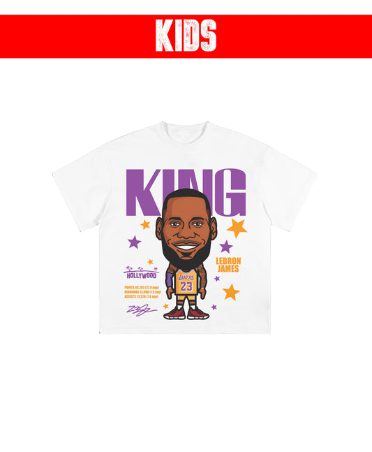 LEBRON CARTOON KIDS TEE - clothing by TeeHivey.com (Image 1)