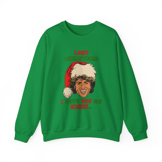 WHAM - George Michael - Last Christmas- Unisex Heavy Blendâ„¢ Crewneck Sweatshirt