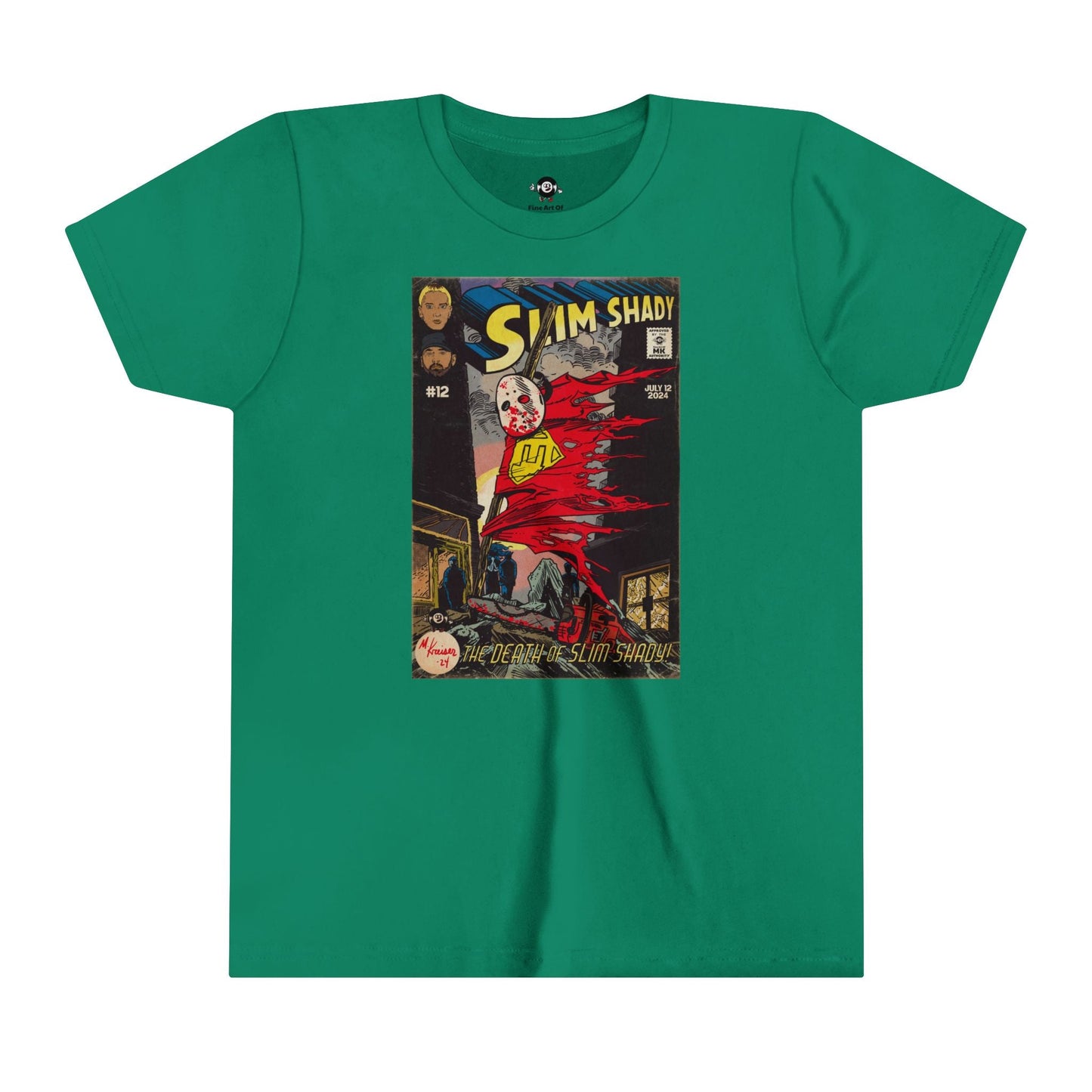 KIDS - The Death of Slim Shady - Youth Short Sleeve Tee - clothing by TeeHivey.com (Image 5)