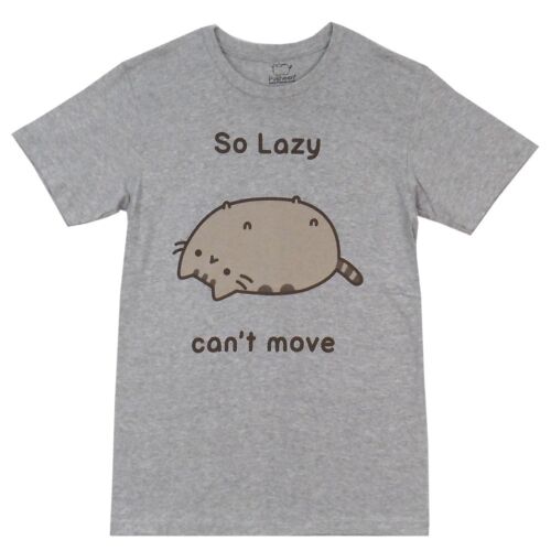 Pusheen The Cat So Lazy Can't Move Cute Adult T-Shirt - clothing by TeeHivey.com