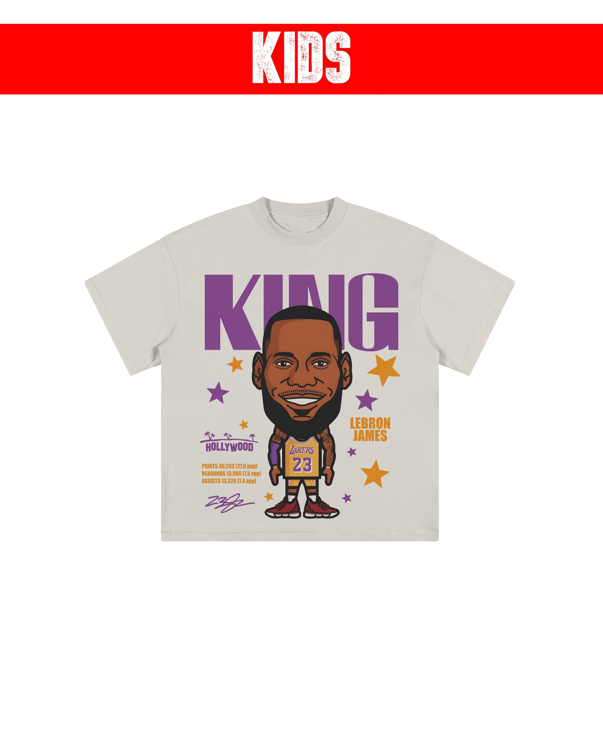 LEBRON CARTOON KIDS TEE - clothing by TeeHivey.com (Image 3)