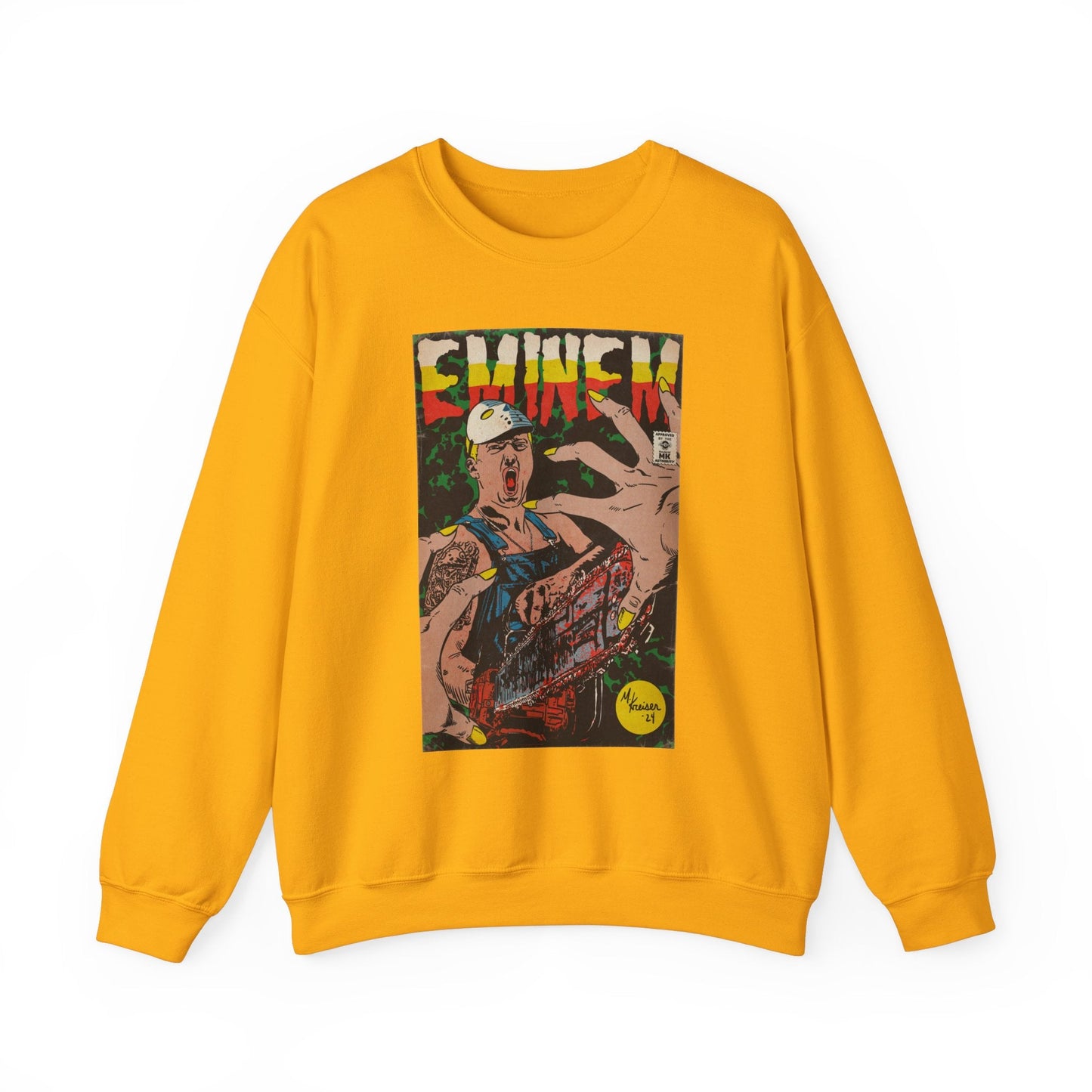 Em - Comic Book Art - Unisex Heavy Blendâ„¢ Crewneck Sweatshirt