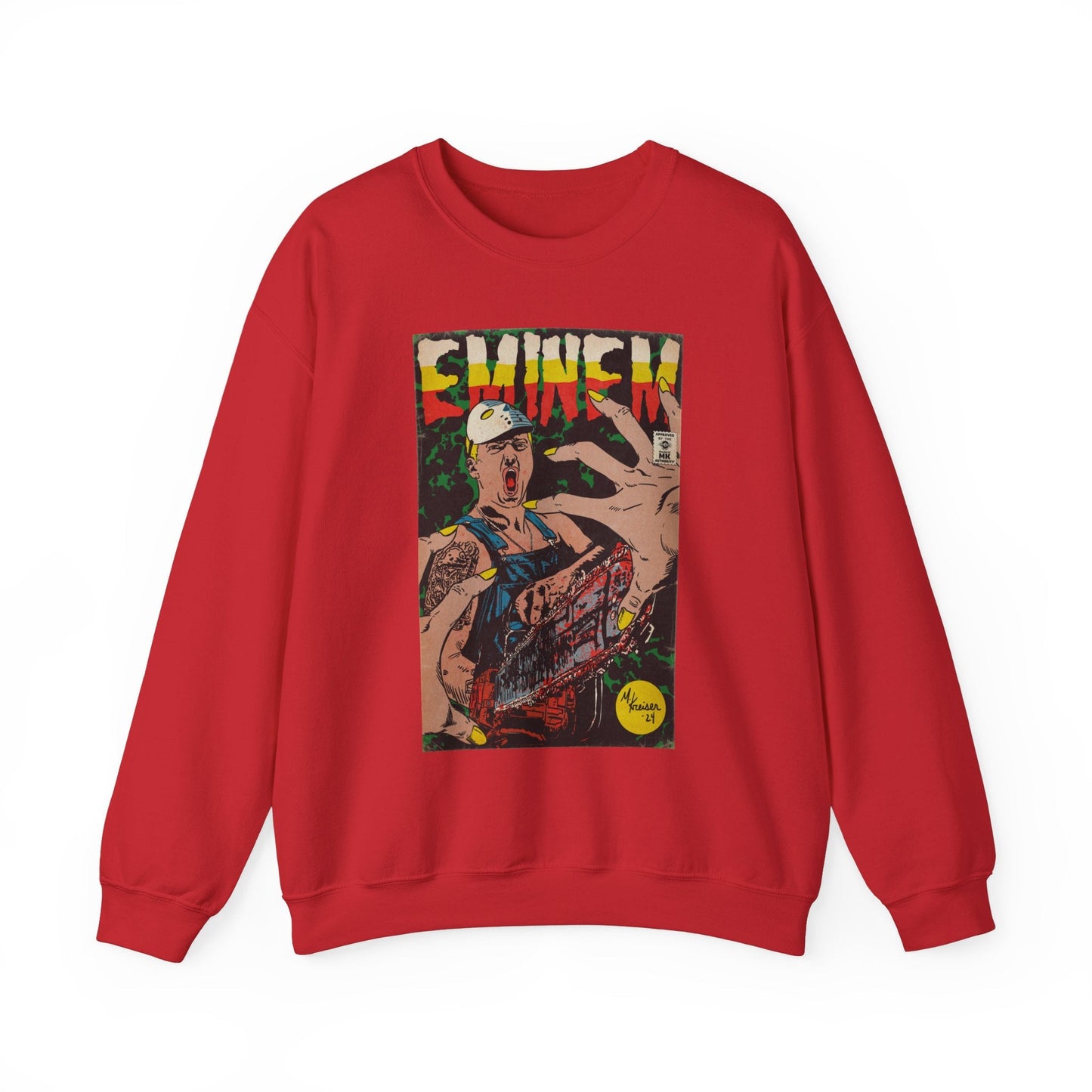 Em - Comic Book Art - Unisex Heavy Blendâ„¢ Crewneck Sweatshirt