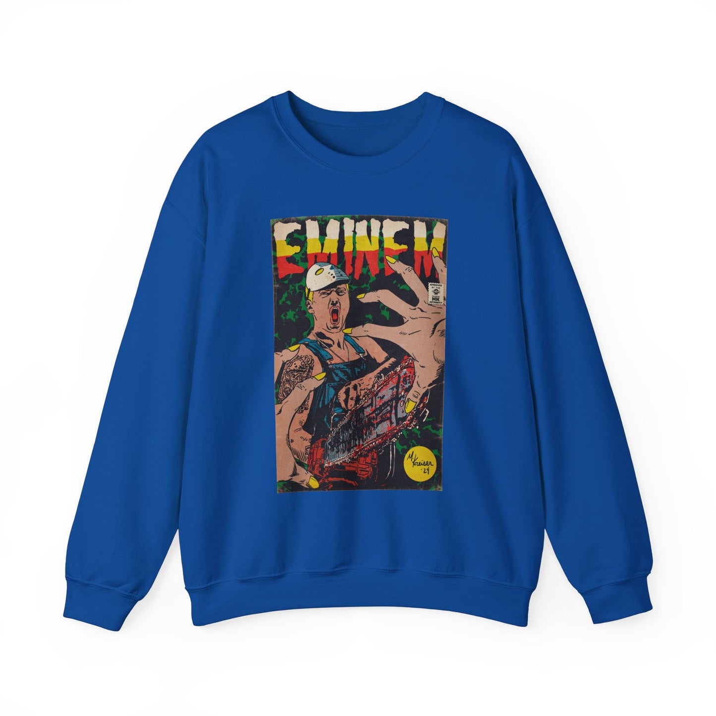 Em - Comic Book Art - Unisex Heavy Blendâ„¢ Crewneck Sweatshirt