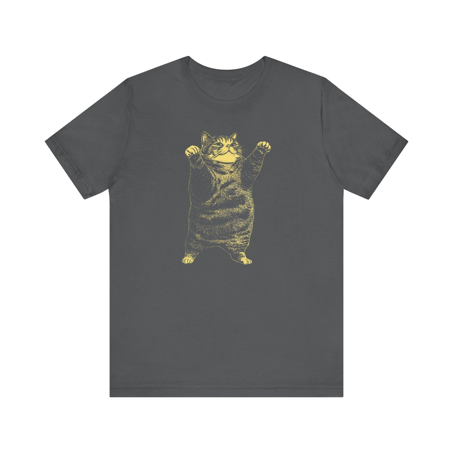 Stretching Cat T-Shirt - Funny Feline Pose Design
