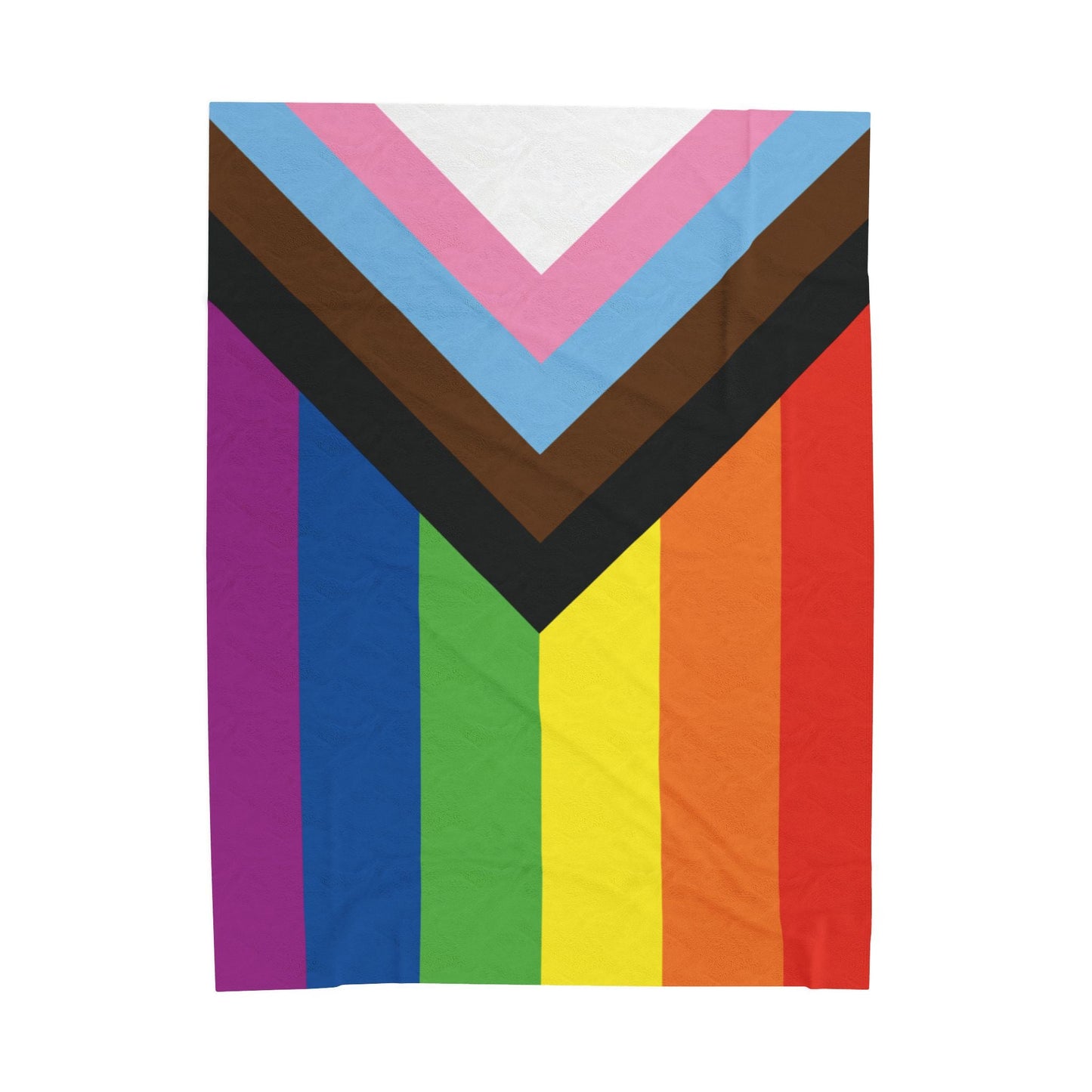 Pride Colors Velveteen Plush Blanket - Cozy & Vibrant LGBTQ+ Throw for Celebrations