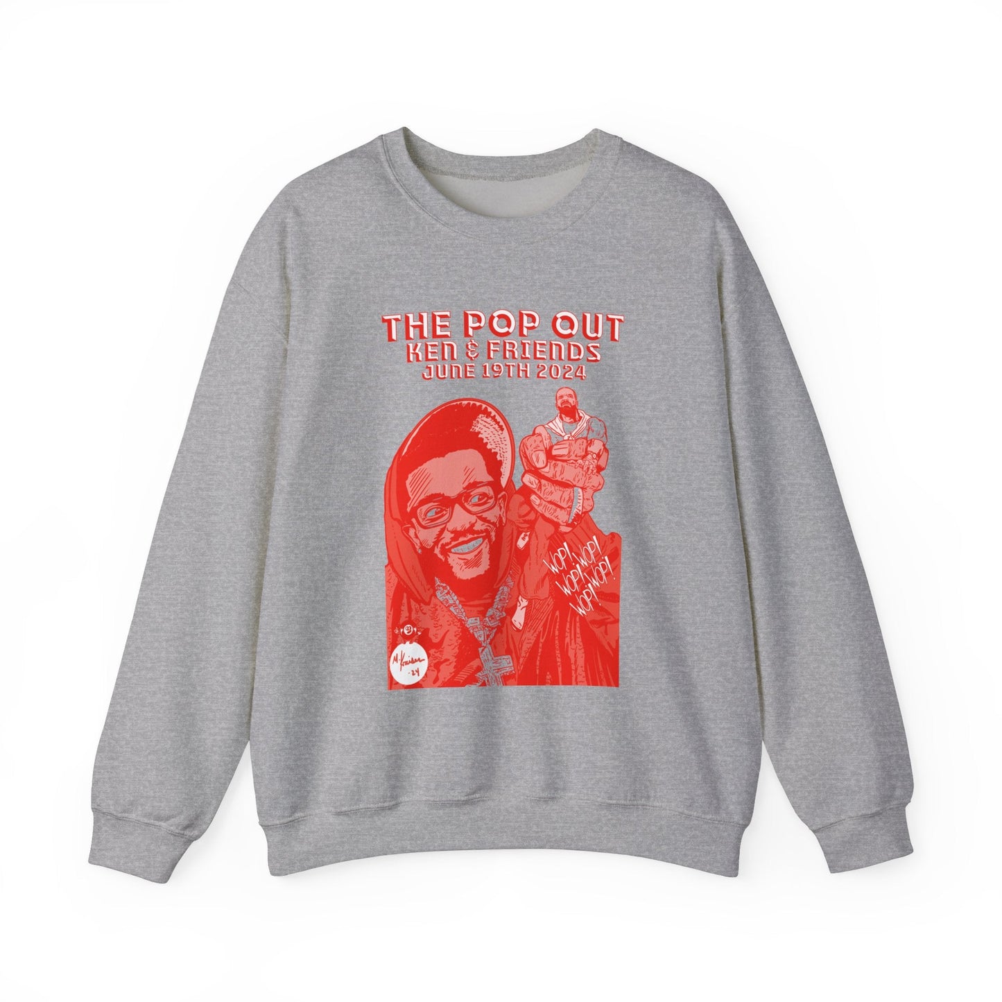 The Pop Out  - RED VARIANT - Unisex Heavy Blendâ„¢ Crewneck Sweatshirt
